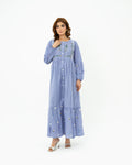 Silsila Signature Flora Gathered Embroidered Lawn Dress