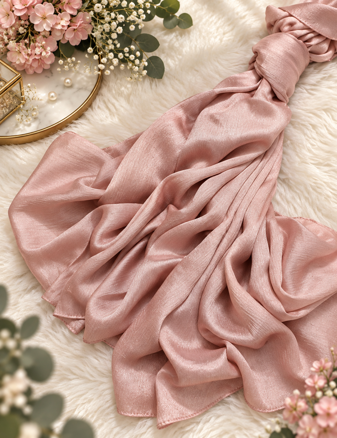 Metallics Crinkle Silk Hijab