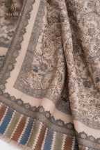 Ivory Garden Floral Shawl