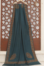 Deep Teal Regal Paisley Shawl