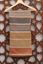 Earthy Stripe Patterned Shawl