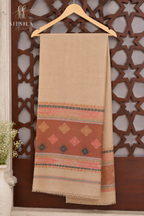 Terracotta Mosaic Border Shawl