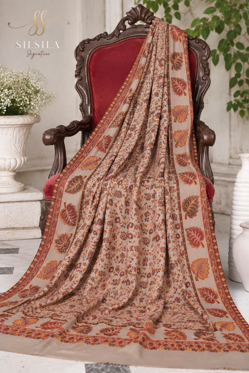 Autumn Floral Paisley Shawl