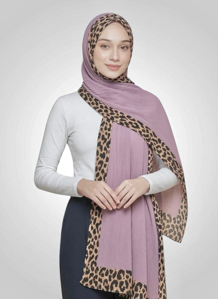 Pleated Border Hijab