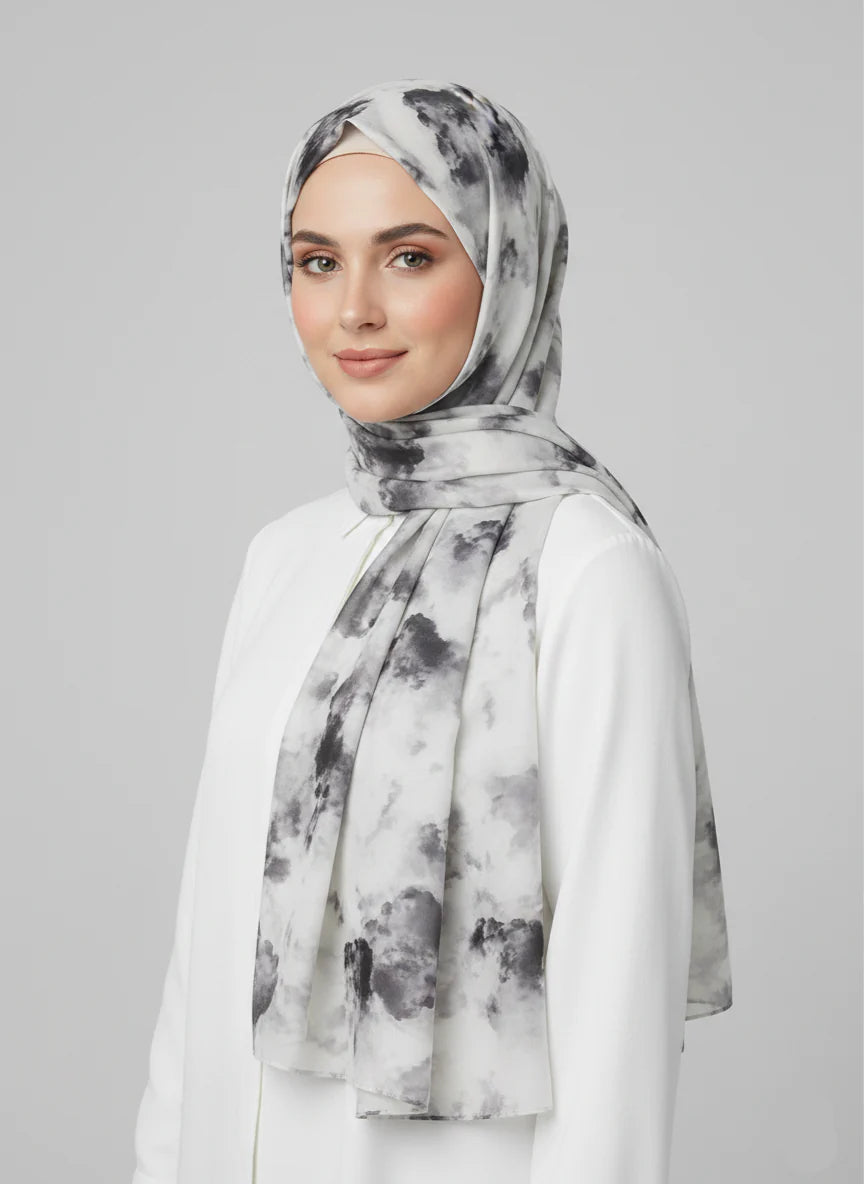 Smudge Printed Hijab