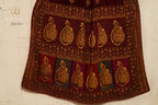 Maroon Paisley Winter Shawl