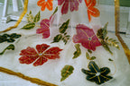 Ivory Multicolor Floral Organza Dupatta