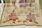 Champagne Floral Organza Dupatta