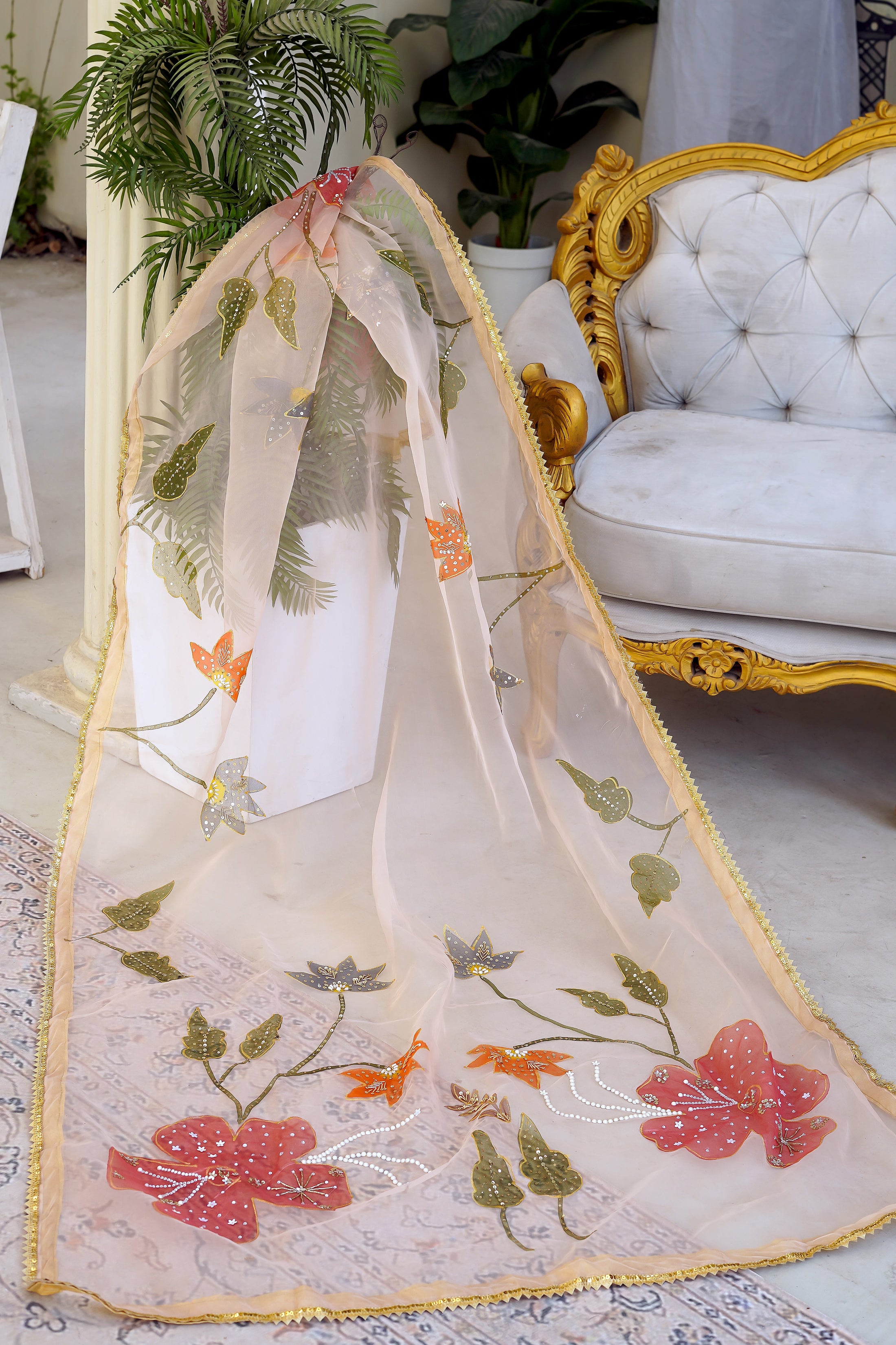 Dupattas that complete the look.