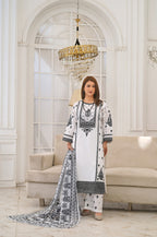 Silsila Signature Ivory Noir Embroidered Lawn Suit