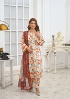 Silsila Signature Amber Bloom 3-Piece Printed Lawn Suit