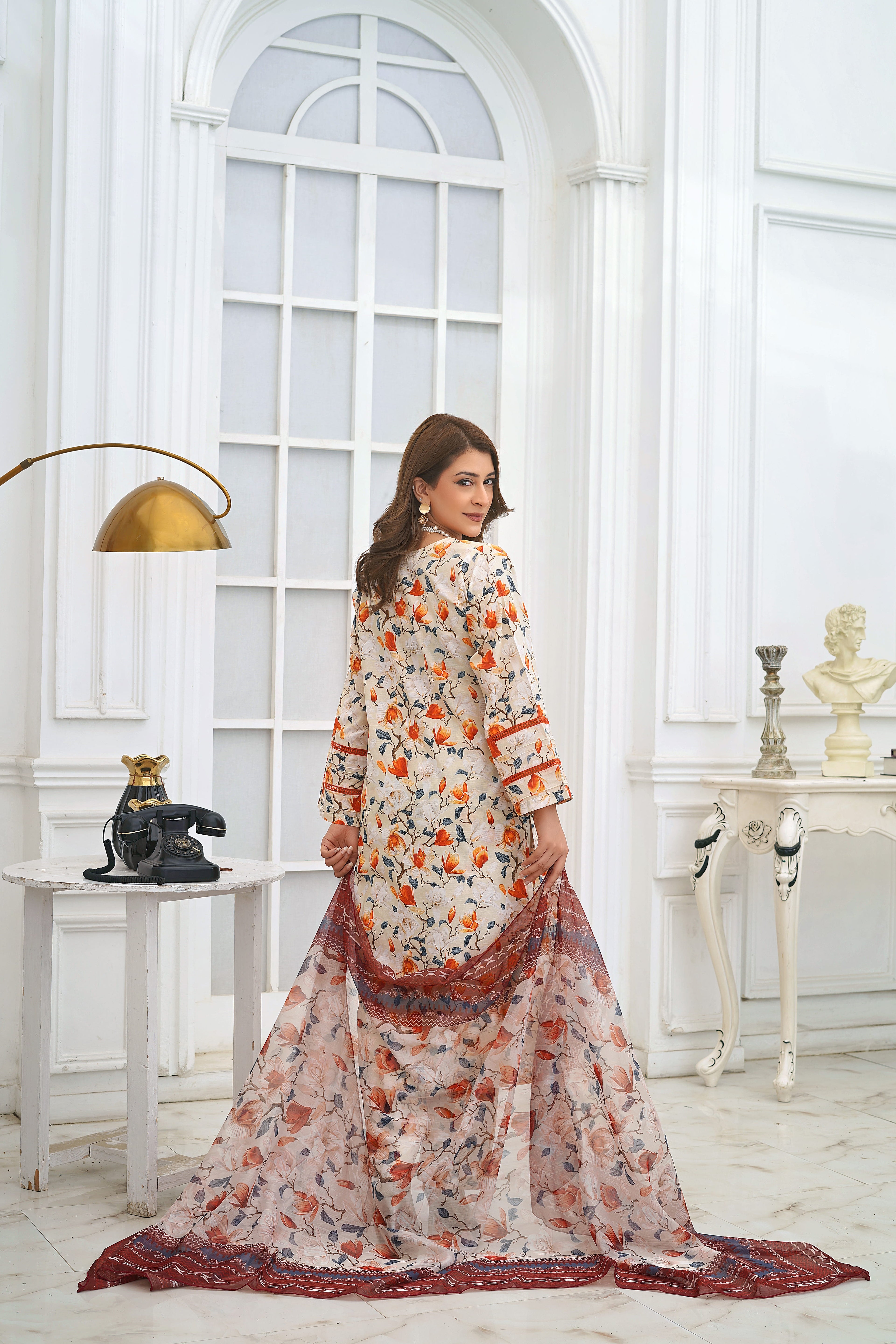 Silsila Signature Amber Bloom 3-Piece Printed Lawn Suit