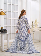 Silsila Signature Indigo Mist 3-Piece Printed Lawn Suit