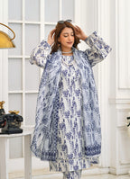 Silsila Signature Indigo Mist 3-Piece Printed Lawn Suit