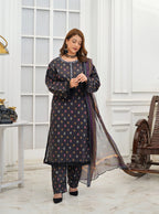 Silsila Signature Noir Garden 3-Piece Printed Lawn Suit