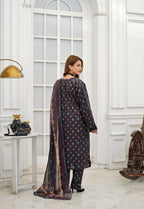 Silsila Signature Noir Garden 3-Piece Printed Lawn Suit