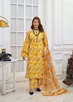 Silsila Signature Sunlit Marigold 3-Piece Printed Lawn Suit