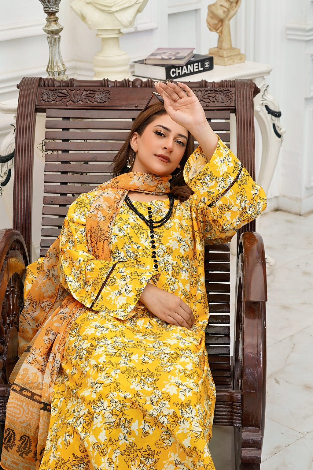 Silsila Signature Sunlit Marigold 3-Piece Printed Lawn Suit