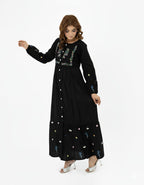 Silsila Signature Flora Gathered Embroidered Lawn Dress